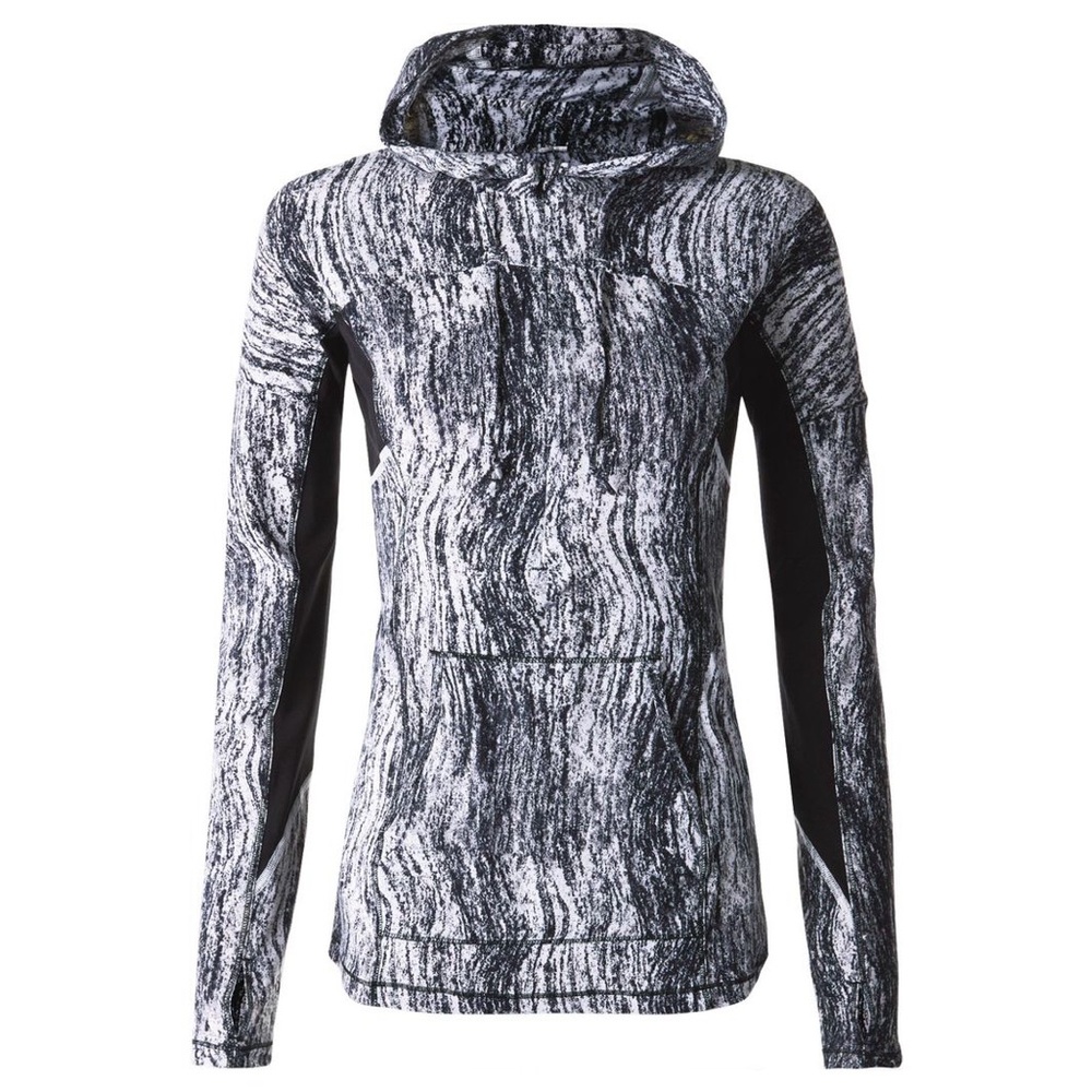 Lululemon Runbeam Hoodie, Texture Twist White Black, 4